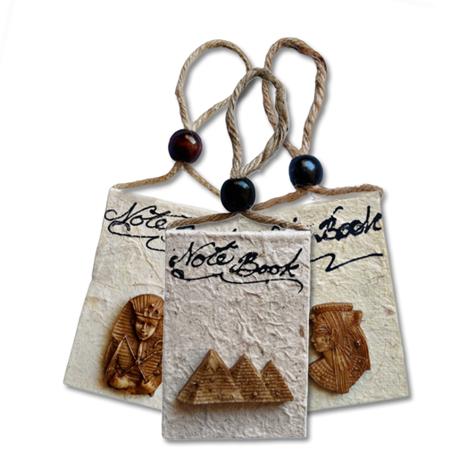 Handcrafted Papyrus Egyptian Notebook with Ancient Symbols