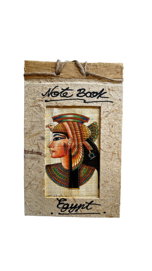Queen Cleopatra Handcrafted Papyrus Large Notebook