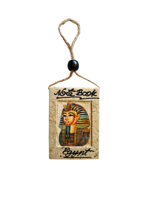 King Tutankhamun Handcrafted Papyrus Small Notebook