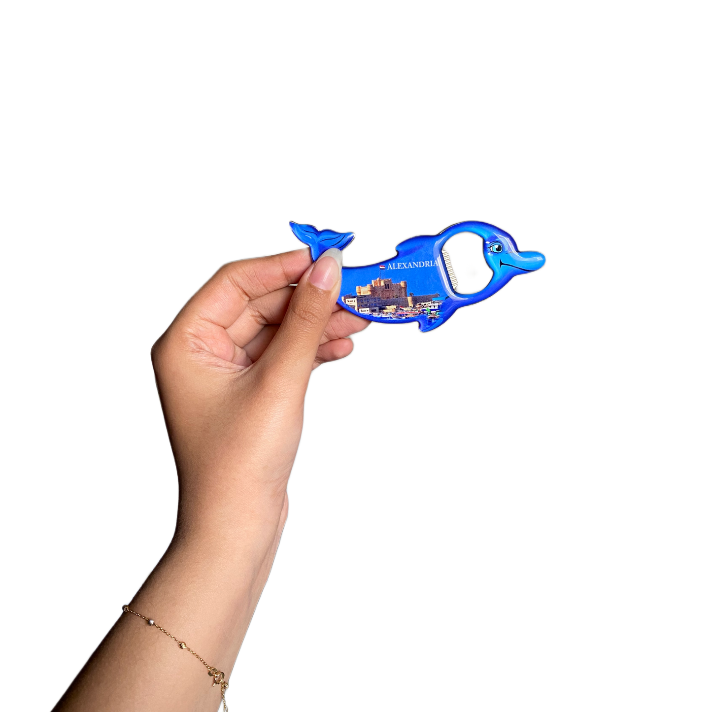 Alexandria Dolphin Shaped Magnetic Bottle Opener