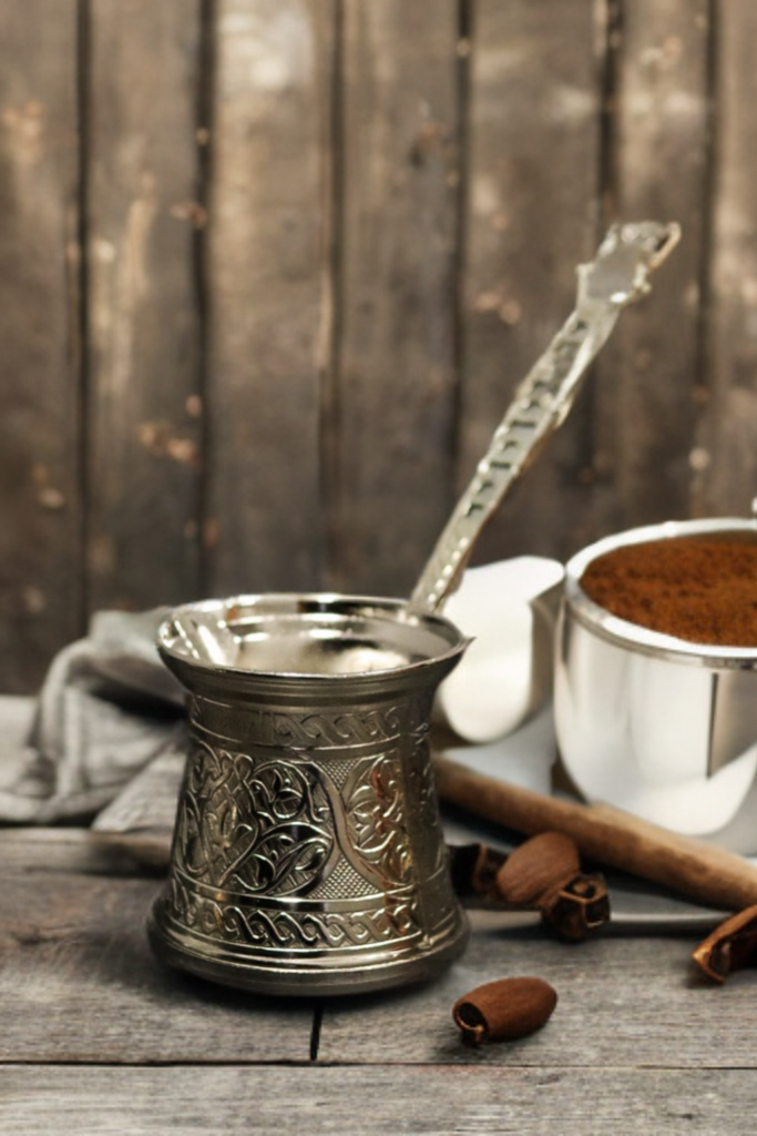 Silver Turkish Coffee Pot