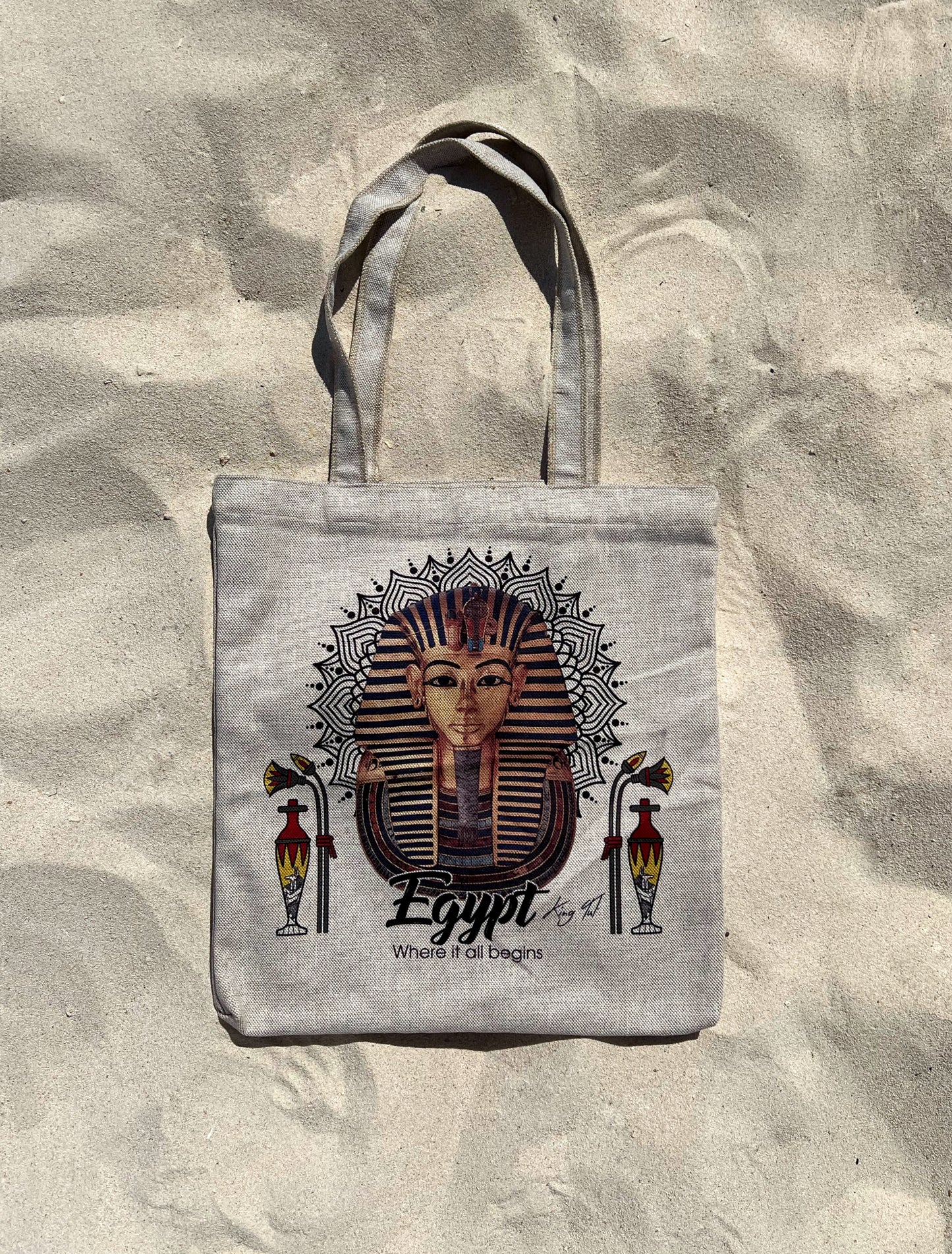 King Tutankhamun Tote Bag